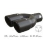 Terminale rotondo id 63mm doppio inclinato acciaio inox - TRX/18N