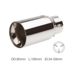 Terminale rotondo id 60mm acciaio inox - TRX/89