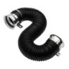 Tubo di aspirazione nero raccordi silver diam.76mm - T/PF-N