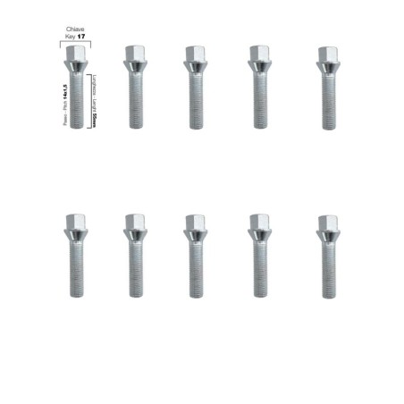 10 bulloni ch.17 141.5 l.50mm - BR/11-10