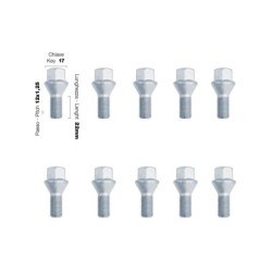 10 bulloni ch.17 12x1.25 l.22mm - BR/26-10
