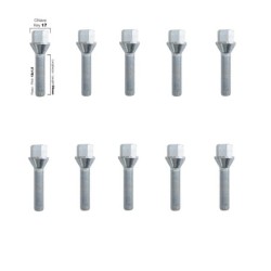10 bulloni chiave17 12x1.5 lunghezza 50mm - BR/3-10