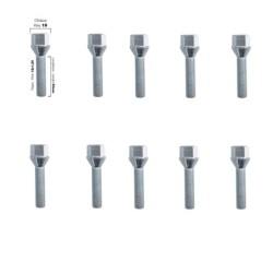 10 bulloni chiave 19 12x1.25 l unghezza 50mm - BR/7-10