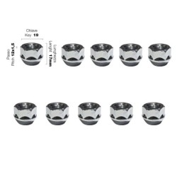 10 dadi chiave 19 12X1.5 lunghezza 17mm - DR/1-10