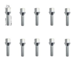 10 bulloni ch.17 12x1.5 l.40mm - BR/1-10