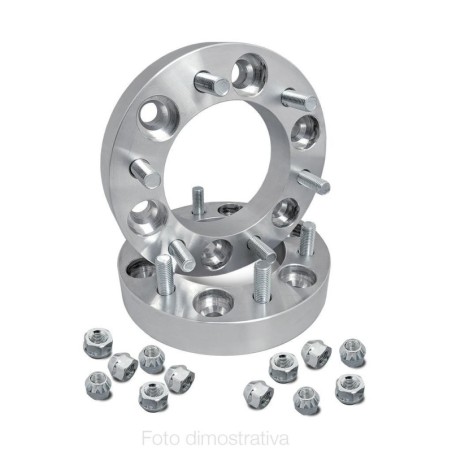 2 distanziali centraggio 30mm 5x127,5 con bulloneria UNF" 71,5 - DBF128