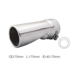 Terminale rotondo id 70mm acciaio inox - TRX/97