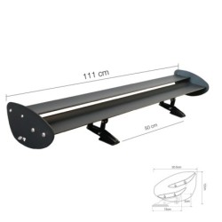 Spoiler da tetto Crono ala doppia nero - SPA/12