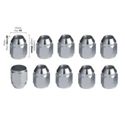 10 dadi chiave 19 10X1.25 lunghezza 26mm - DR/12-10