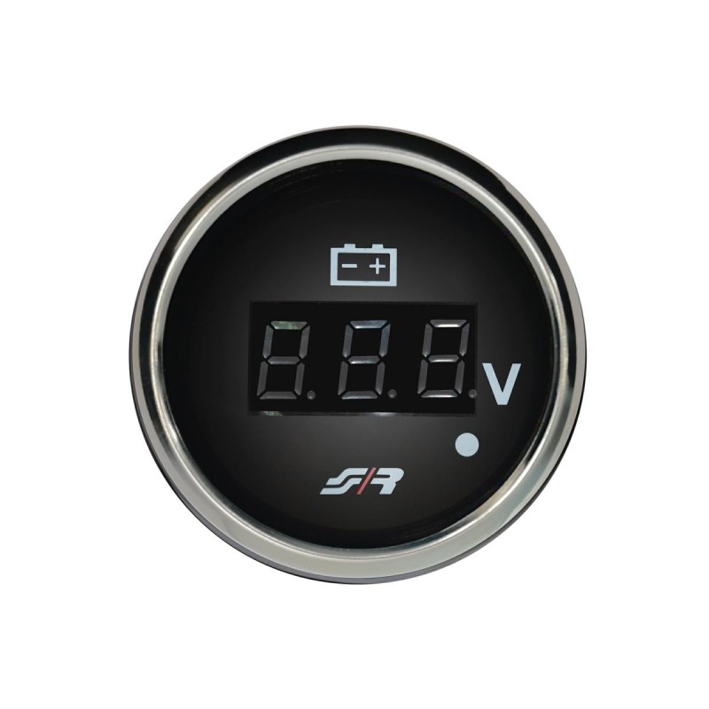 Voltmetro elettrico Chrome rim line - VM/C