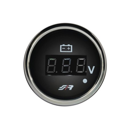 Voltmetro elettrico Chrome rim line - VM/C