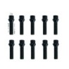10 bulloni neri chiave 17 14x1.25 lunghezza 45mm - BR/16N-10