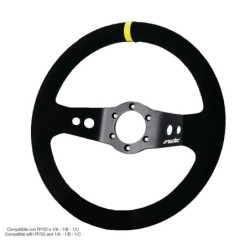 Volante sportivo a calice Rally - in camoscio - RALLY