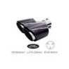 Terminale rotondo id 63mm doppio disassato carbonio e acciaio - TRX/117L