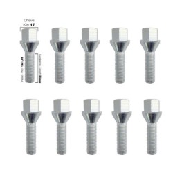 10 bulloni ch.17 12x1.25 l.35mm - BR/618-10
