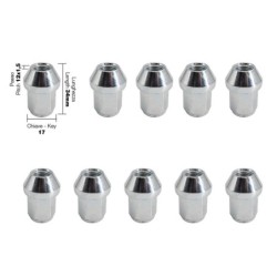 10 dadi chiusi chiave 17 12X1.5 lunghezza 34mm - DR/23-10