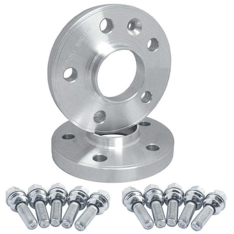 2 distanziali ruota 12mm 5x112 centraggio 66,6 con bulloneria - DR042/B22