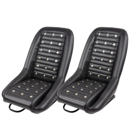 Coppia Sedili Vintage con borchie - SRSB-2 simoni racing old style