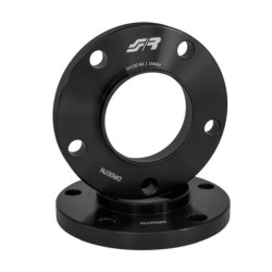 2 distanziali alluminio nero 16mm 5x130 centraggio 84,1 - DR007N