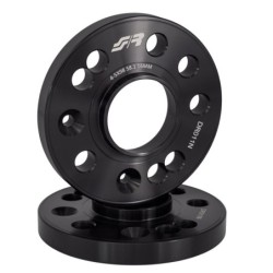 2 distanziali alluminio nero 16mm 4/5x98 mozzo 58,1 - DR011N