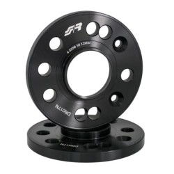 2 distanziali alluminio nero 12mm 4-5x98 mozzo 58,1 - DR017N
