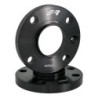 2 distanziali alluminio nero 16mm 4x108 mozzo 65,1 - DR020N