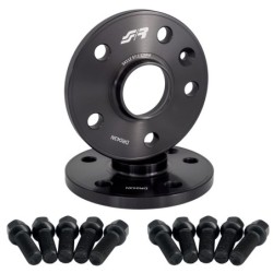 2 distanziali ruota neri 12mm centraggio 57,1 con bull.sferica - DR043N/B18N