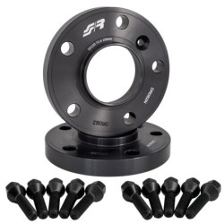 2 distanziali ruota neri 20mm 5x120 centraggio 72,6 con bull. - DR082N/B2N