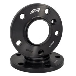 2 distanziali alluminio nero 12mm 5X120 mozzo 72,6 - DR083N