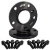 2 distanziali ruota neri 12mm 5x120 centraggio 72,6 con bull. - DR083N/B16N