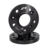 2 distanziali alluminio nero 18mm 5X112 mozzo 66,6 - DR100N