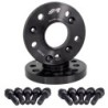 2 distanziali ruota neri 18mm 5x112 centraggio 66,6 con bull. - DR100N/B23N