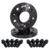 2 distanziali ruota neri 18mm 5x112 66,6 con bulloneria sferica - DR100N/B33N
