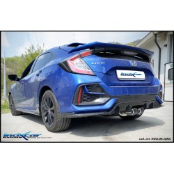 silenziatore marmitta sportiva posteriore honda civic dal 21