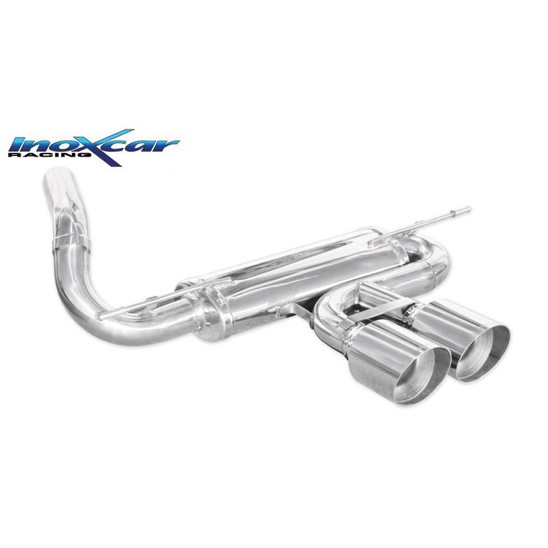 scarico sportivo ford focus mk3 modello ST 2x114mm acciaio