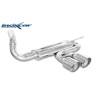 scarico sportivo ford focus mk3 modello ST 2x114mm acciaio