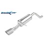 scarico posteriore acciaio peugeot 208 tondo 90mm x-race inoxcar