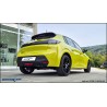 scarico posteriore acciaio peugeot 208 tondo 90mm x-race inoxcar