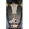 scarico posteriore acciaio peugeot 208 tondo 90mm x-race inoxcar