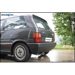 marmitta completa centrale e finale spoprtivo fiat uno turbo prima serie inox