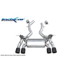 scarico sportivo doppio con valvola per bmw f82 3000 431cv inox marmitta