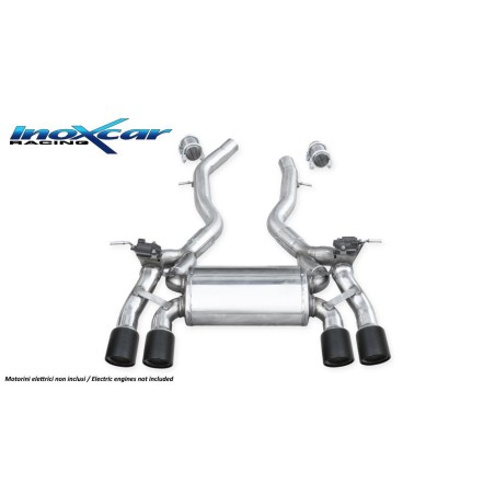 scarico sportivo doppio con valvola per bmw f82 3000 431cv inox marmitta