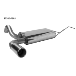 scarico sportivo marmitta fiat panda dal 2004 uscita singola da 90mm germany