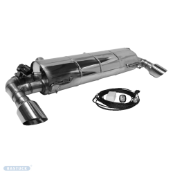 scarico sportivo marmitta acciaio per bmw serie 3 g20 g 21 doppio germany