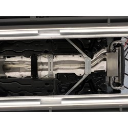 scarico sportivo marmitta bmw serie 1 f40 acciaio 128Ti 195kW con valvola