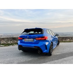 scarico sportivo marmitta bmw serie 1 f40 acciaio 128Ti 195kW con valvola