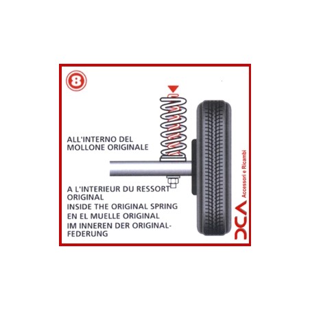 Molle aggiuntive da carico rinforzate Citroen Jumpy V-21 dal 2016