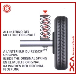 Molle da carico aggiuntive Fiat Scudo dal 1997 al 2003 DCA