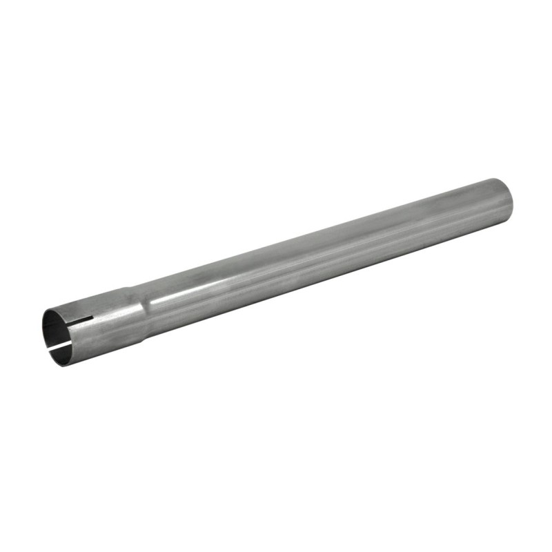 Coppia tubo liscio da 45mm in acciaio alluminato 50cm con innesto