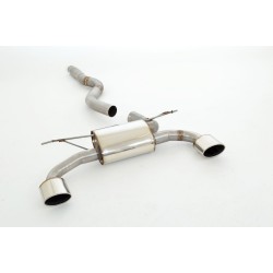 silenziatore marmitta sportiva BMW Serie 3 GT F34 doppio scarico acciaio